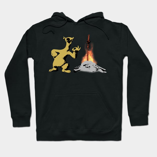 Sid, the fire king Hoodie by Manoss